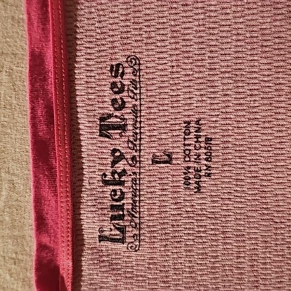 Woman's,  Lucky Tees t-shirt, size Large, pink - Picture 4 of 6